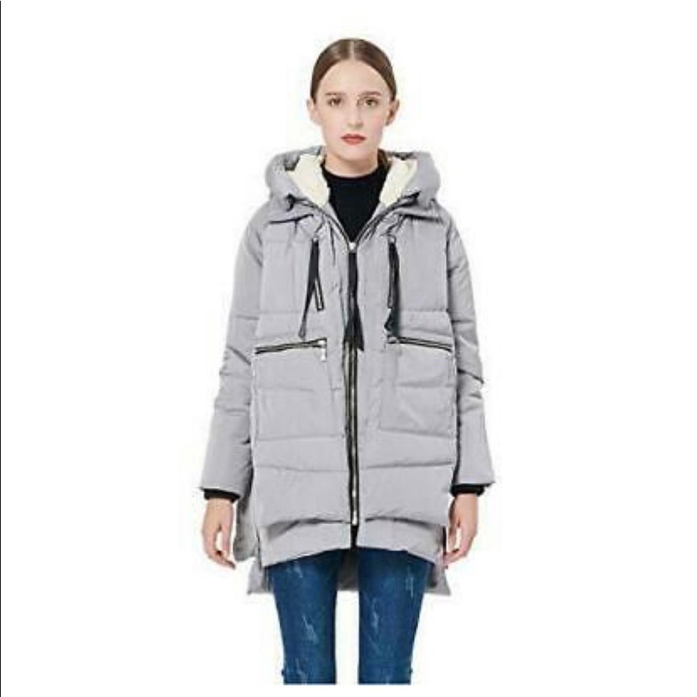 Orolay Upper East Side Gray Down Jacket NWOT!!!